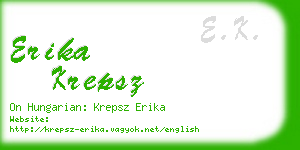 erika krepsz business card